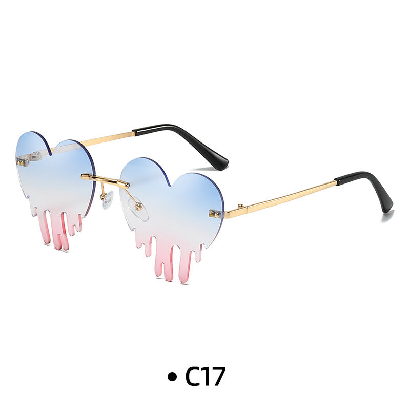 Wholesale 028 New Fashion Personalized Sunglasses Colorful Ocean Lens Sunglasses for Men and Women